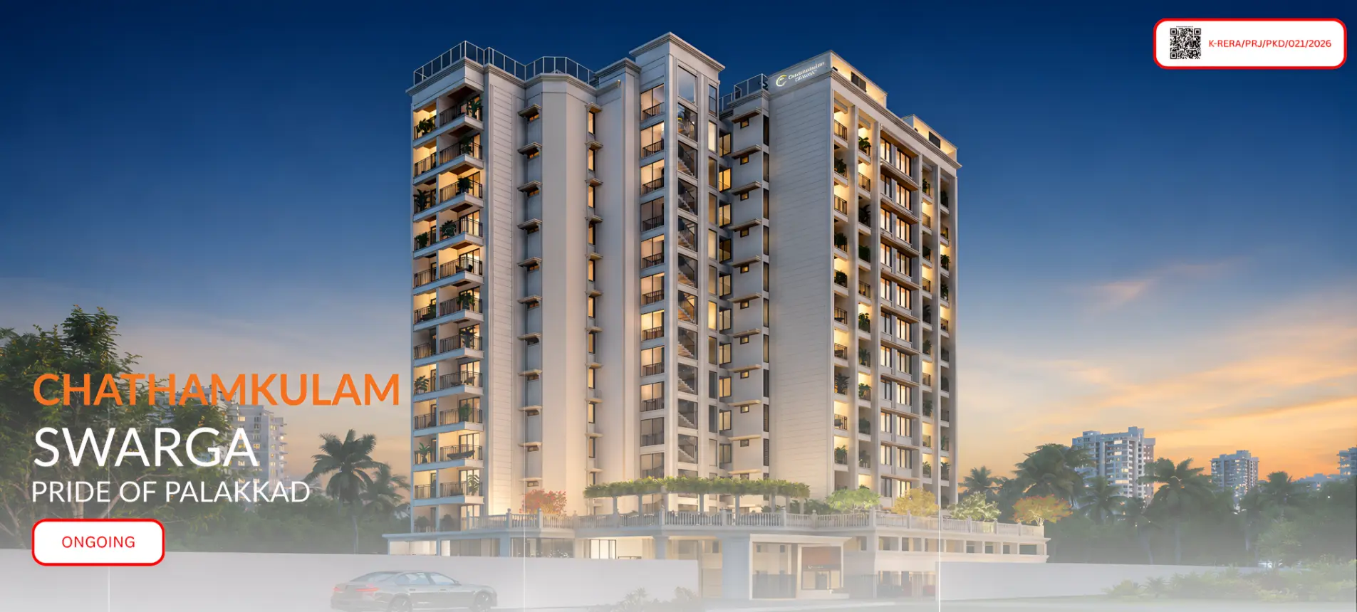 Chathamkulam Swarga — 13-floor luxury high-rise on NH-544, Palakkad
